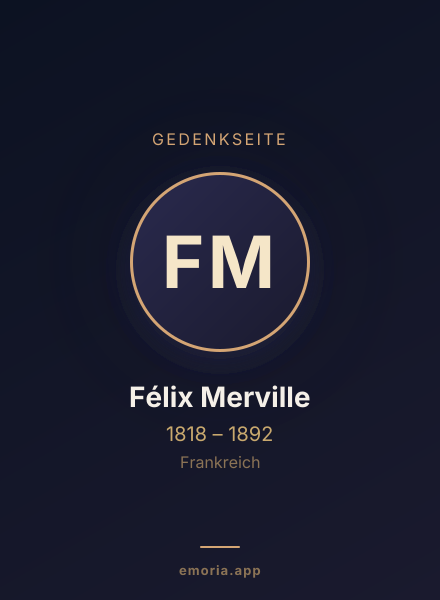 Gedenkportrait von Félix Merville