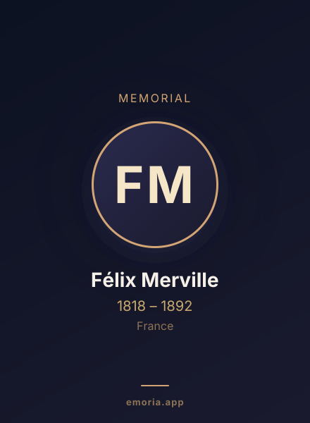 Memorial portrait of Félix Merville