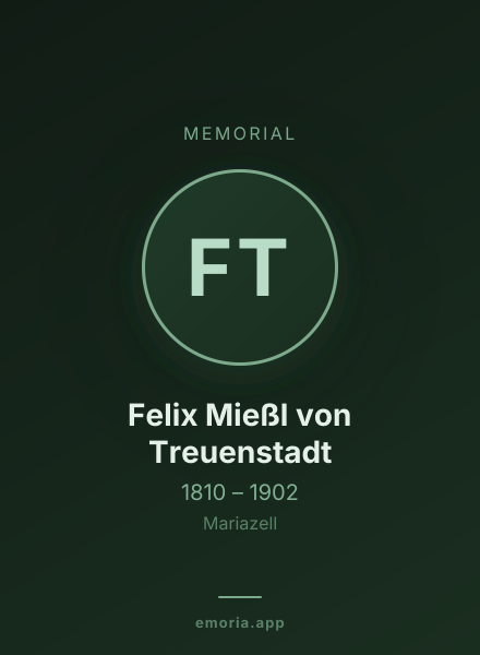 Memorial portrait of Felix Mießl von Treuenstadt