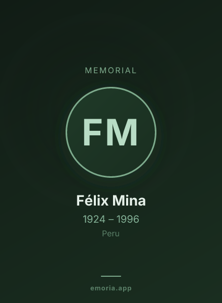 Memorial portrait of Félix Mina