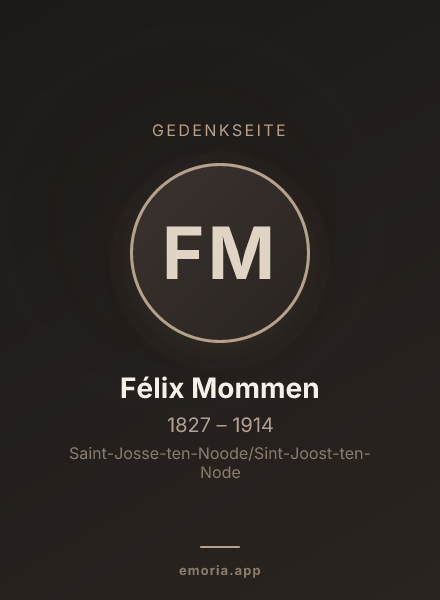 Gedenkportrait von Félix Mommen
