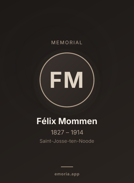 Memorial portrait of Félix Mommen