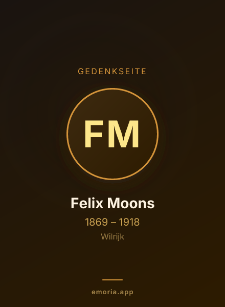 Gedenkportrait von Felix Moons