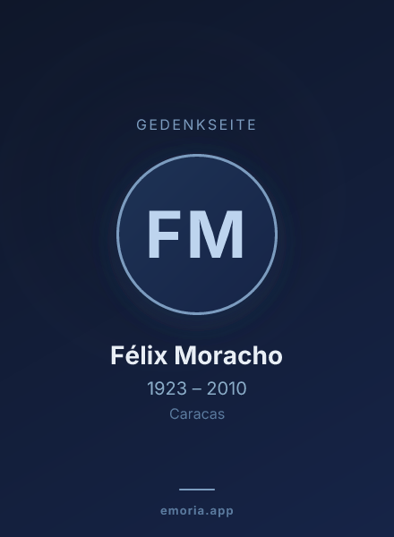 Gedenkportrait von Félix Moracho
