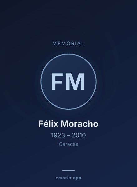 Memorial portrait of Félix Moracho
