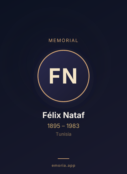 Memorial portrait of Félix Nataf