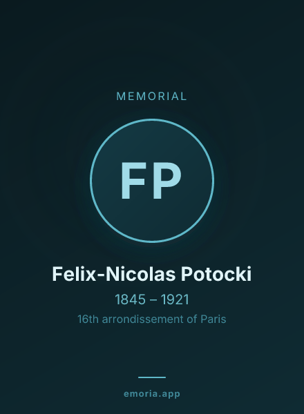 Memorial portrait of Felix-Nicolas Potocki