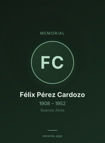 Memorial portrait of Félix Pérez Cardozo