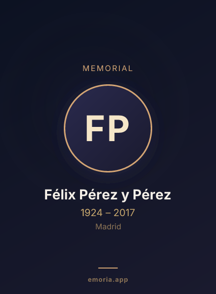 Memorial portrait of Félix Pérez y Pérez