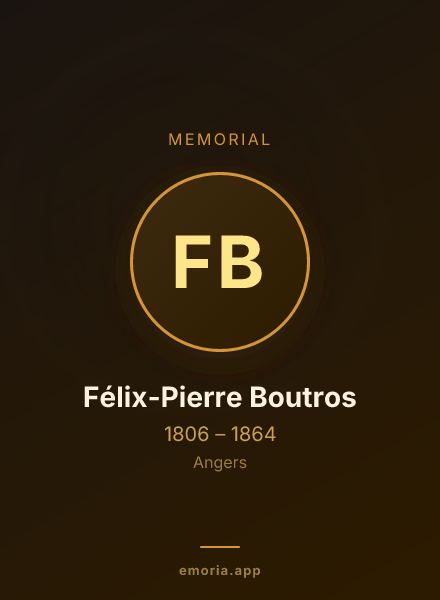 Memorial portrait of Félix-Pierre Boutros