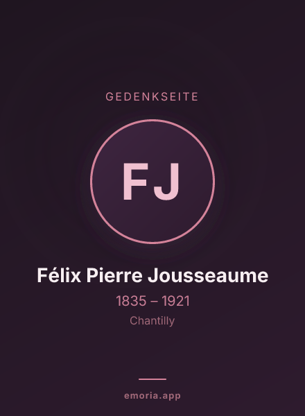 Gedenkportrait von Félix Pierre Jousseaume