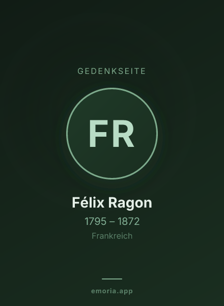 Gedenkportrait von Félix Ragon