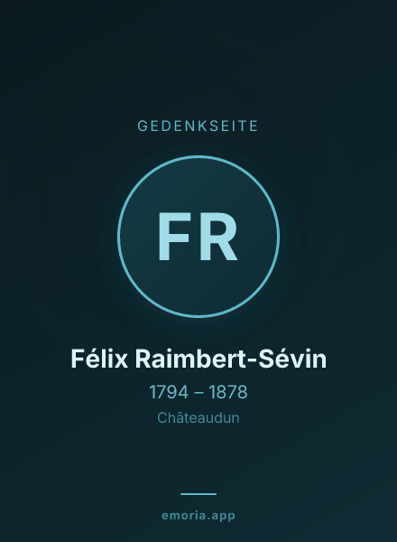 Gedenkportrait von Félix Raimbert-Sévin