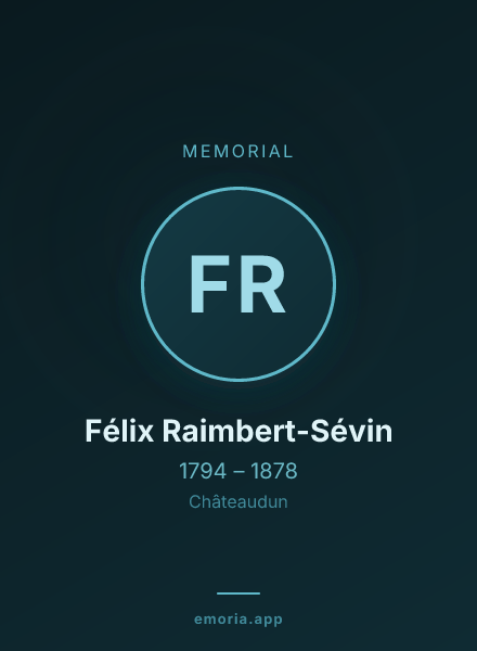 Memorial portrait of Félix Raimbert-Sévin