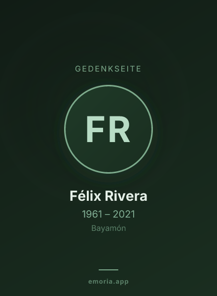 Gedenkportrait von Félix Rivera