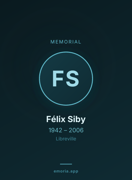 Memorial portrait of Félix Siby