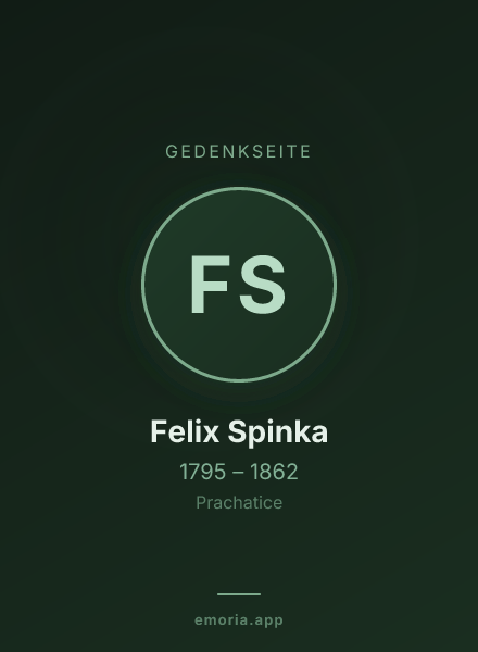 Gedenkportrait von Felix Spinka