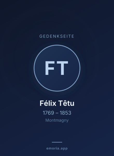Gedenkportrait von Félix Têtu