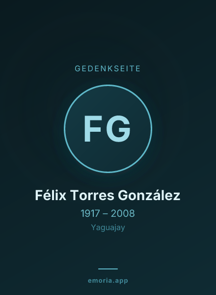 Gedenkportrait von Félix Torres González