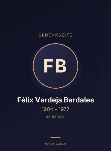 Gedenkportrait von Félix Verdeja Bardales