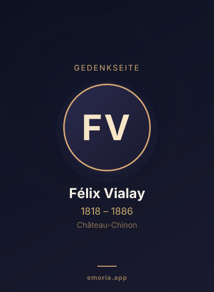 Gedenkportrait von Félix Vialay