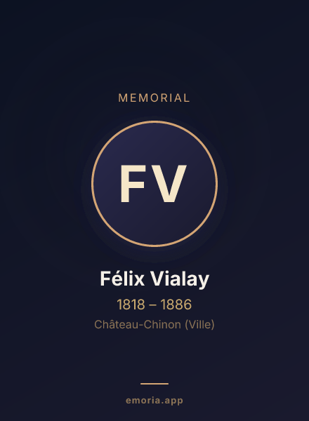 Memorial portrait of Félix Vialay