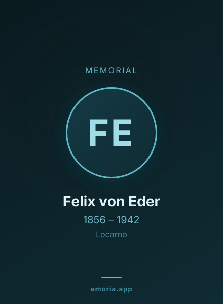 Memorial portrait of Felix von Eder
