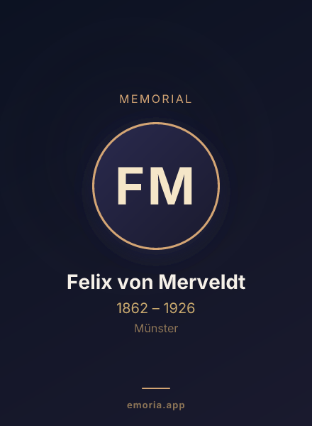 Memorial portrait of Felix von Merveldt