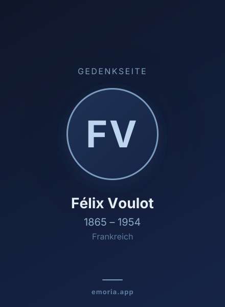 Gedenkportrait von Félix Voulot