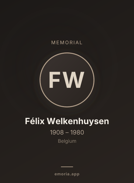 Memorial portrait of Félix Welkenhuysen