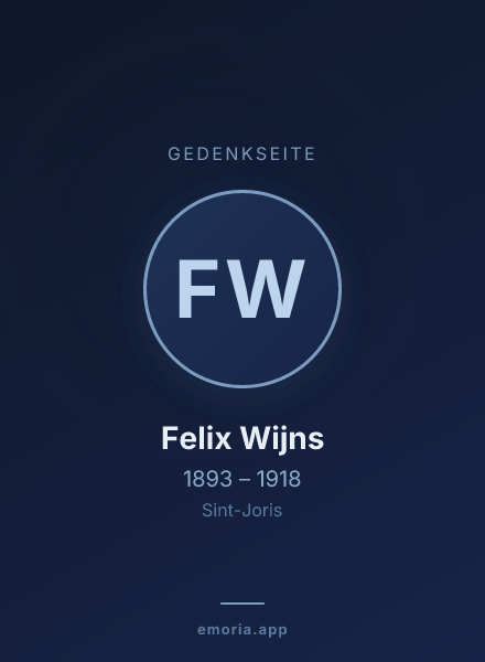 Gedenkportrait von Felix Wijns