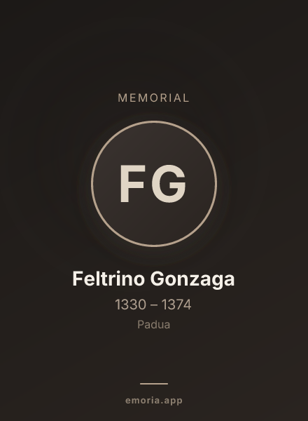 Memorial portrait of Feltrino Gonzaga