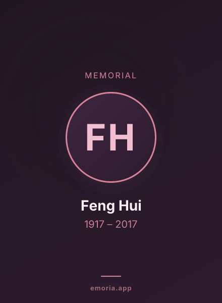 Memorial portrait of Feng Hui
