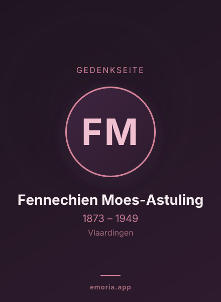 Gedenkportrait von Fennechien Moes-Astuling