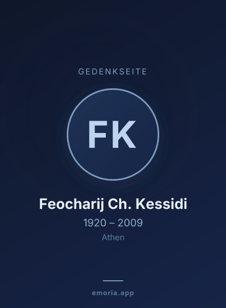 Gedenkportrait von Feocharij Ch. Kessidi