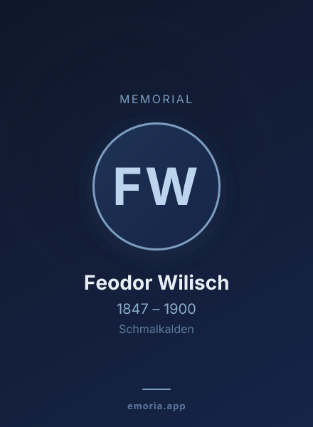 Memorial portrait of Feodor Wilisch