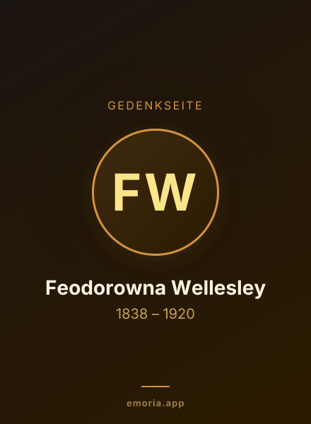 Gedenkportrait von Feodorowna Wellesley