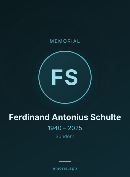 Memorial portrait of Ferdinand Antonius Schulte
