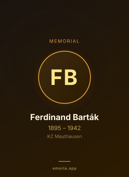 Memorial portrait of Ferdinand Barták
