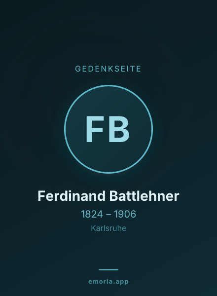 Gedenkportrait von Ferdinand Battlehner