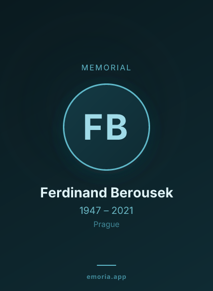Memorial portrait of Ferdinand Berousek