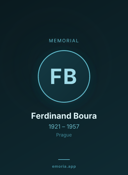 Memorial portrait of Ferdinand Boura