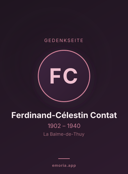 Gedenkportrait von Ferdinand-Célestin Contat