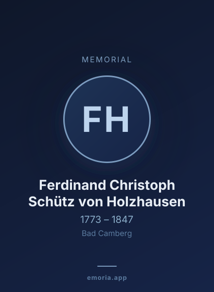 Memorial portrait of Ferdinand Christoph Schütz von Holzhausen