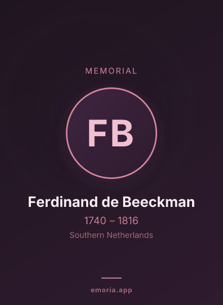 Memorial portrait of Ferdinand de Beeckman