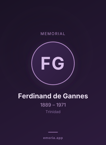 Memorial portrait of Ferdinand de Gannes