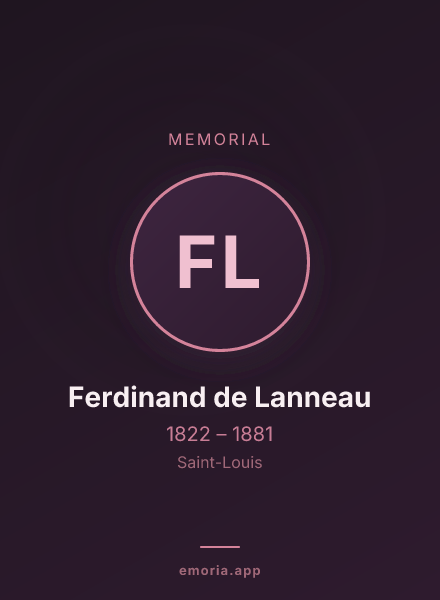 Memorial portrait of Ferdinand de Lanneau