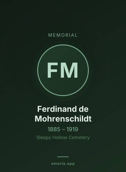 Memorial portrait of Ferdinand de Mohrenschildt