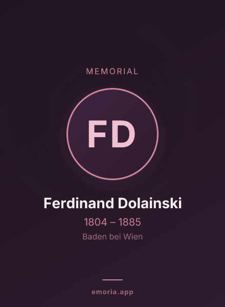 Memorial portrait of Ferdinand Dolainski