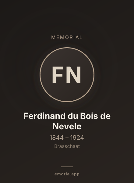 Memorial portrait of Ferdinand du Bois de Nevele